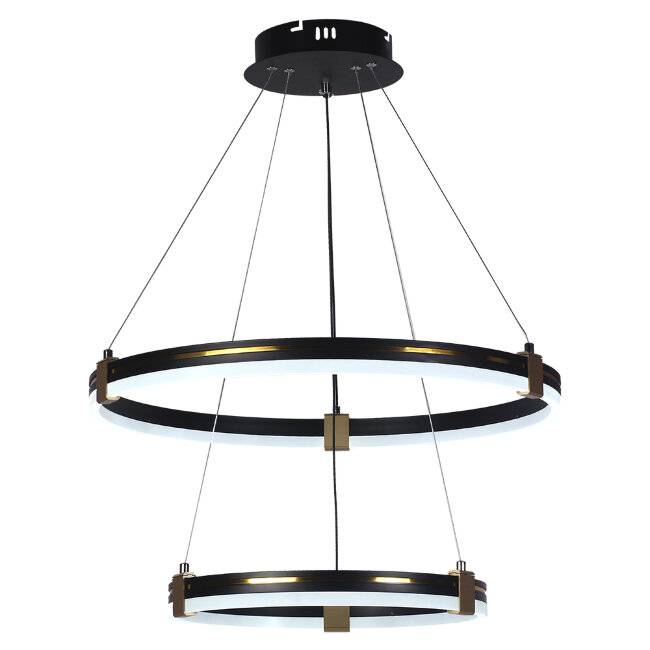 Подвесная люстра Seven Fires Luken SF5026/2P-BK-GD