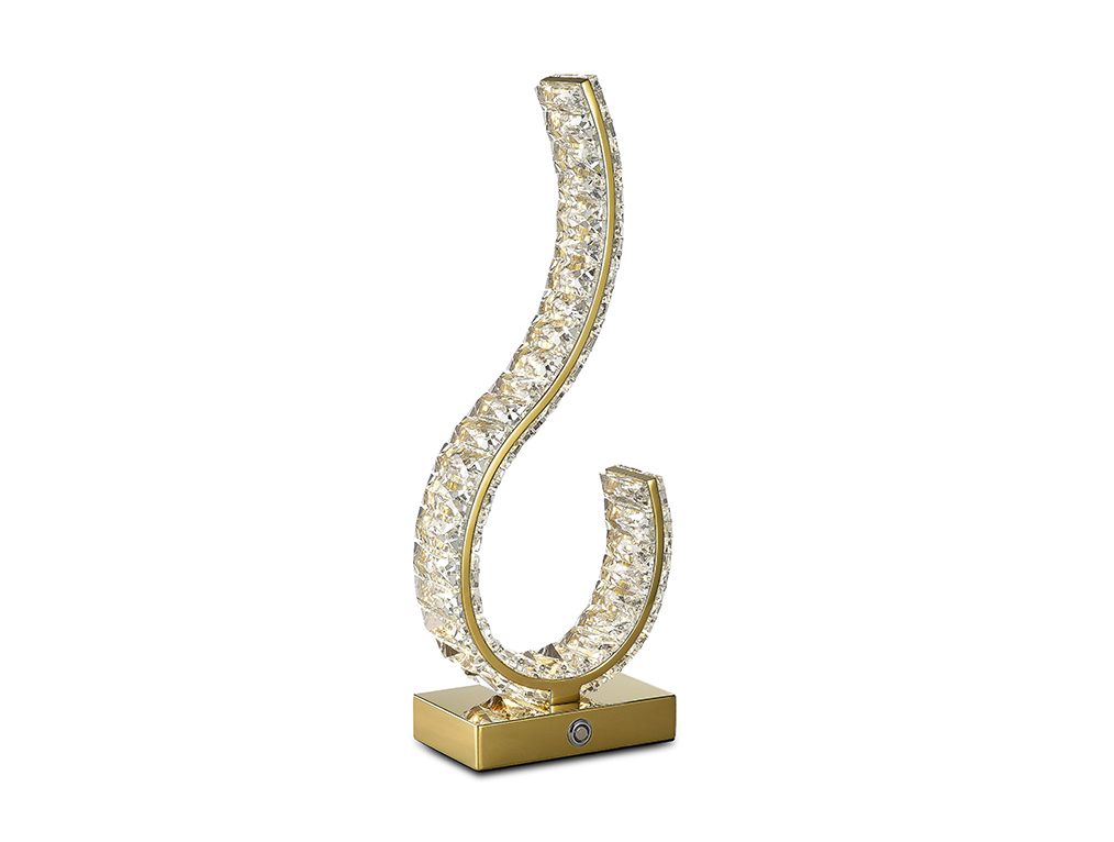 Настольная лампа хрусталь Newport 8240 8240/T gold М0068765