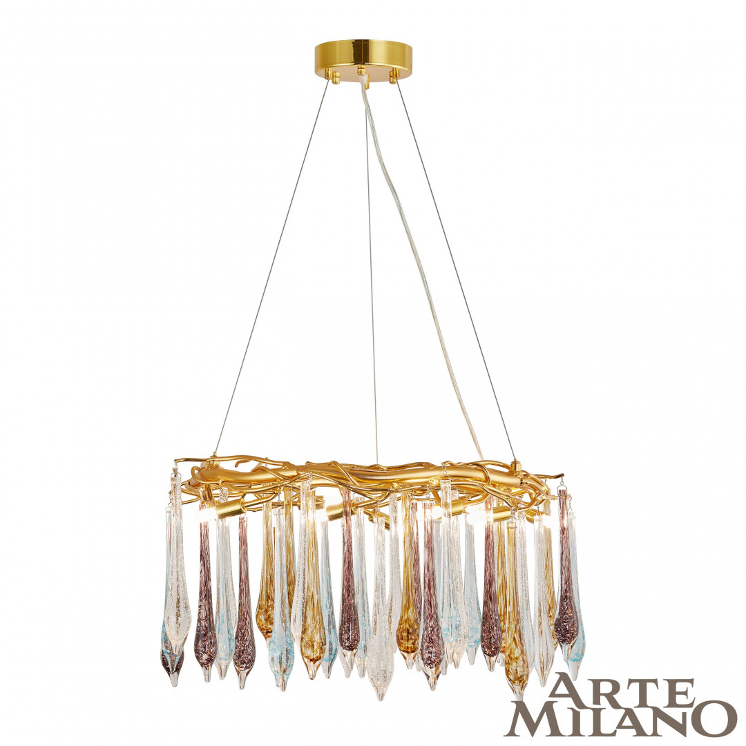 Подвесная люстра Arte Milano 500.D800.H350.G9.10 G