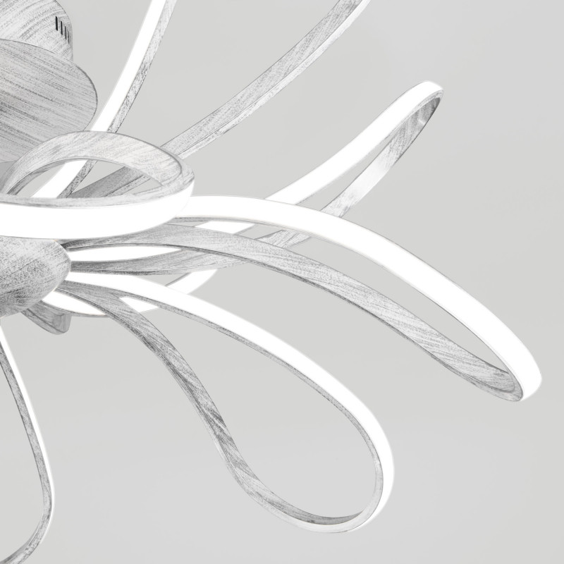 Потолочная люстра Eurosvet Nerina 90134/12 белый с серебром