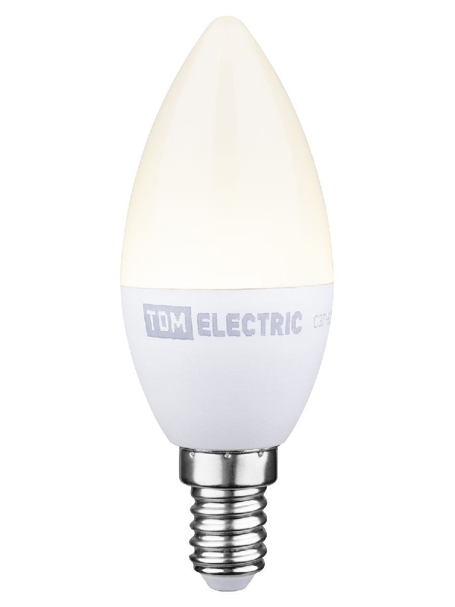 Лампа светодиодная диммируемая TDM Electric Е14 6W 4000K прозрачная SQ0340-0198