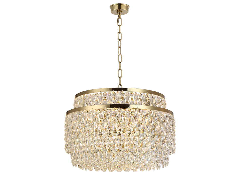 Подвесная люстра Newport Tiffany 8530/60 C gold polished М0070715