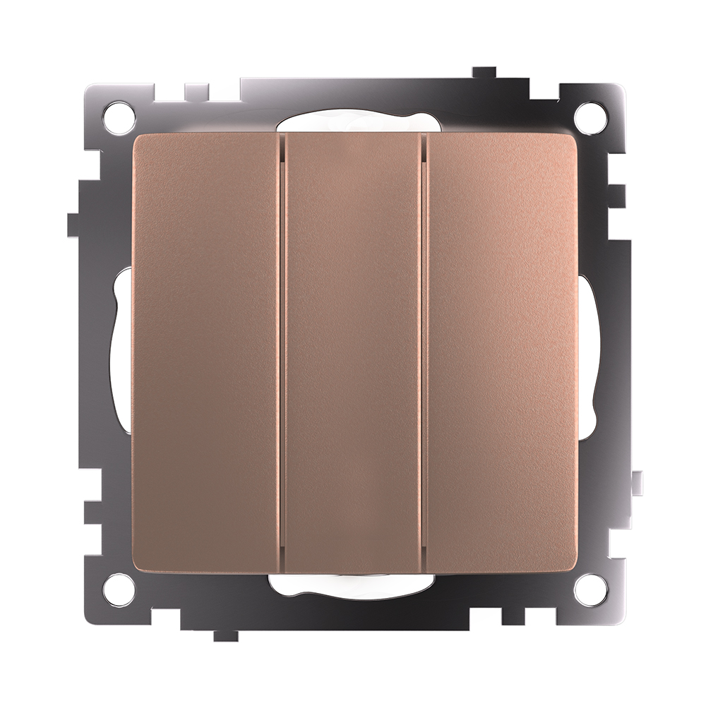 Выключатель трехклавишный Stekker GLS10-7108-02 Катрин 49174