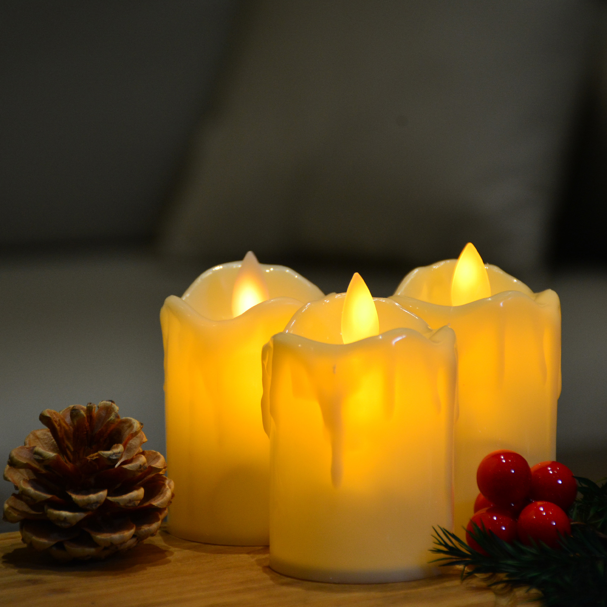 Фигурка светодиодная Свеча Uniel ULD-F062 WW CANDLE SET3 UL-00012457