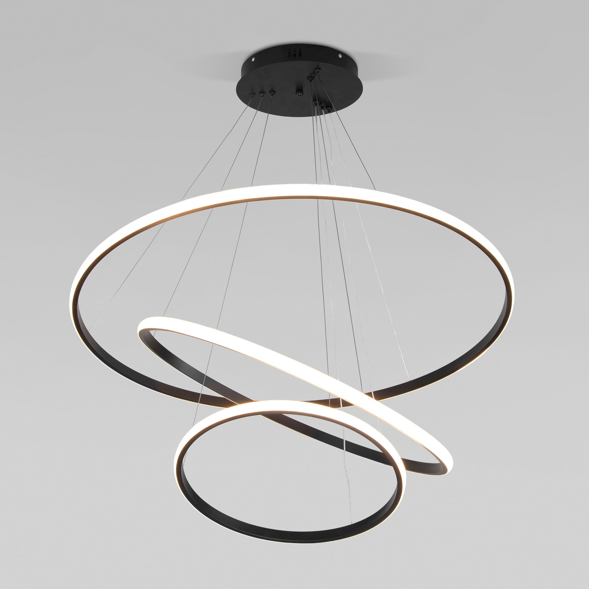 Подвесная люстра с пультом Eurosvet Collars 90264/3 черный