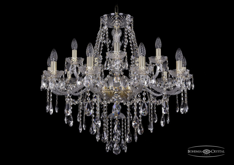 Подвесная люстра Bohemia Ivele Crystal 1415/10+5/300/G