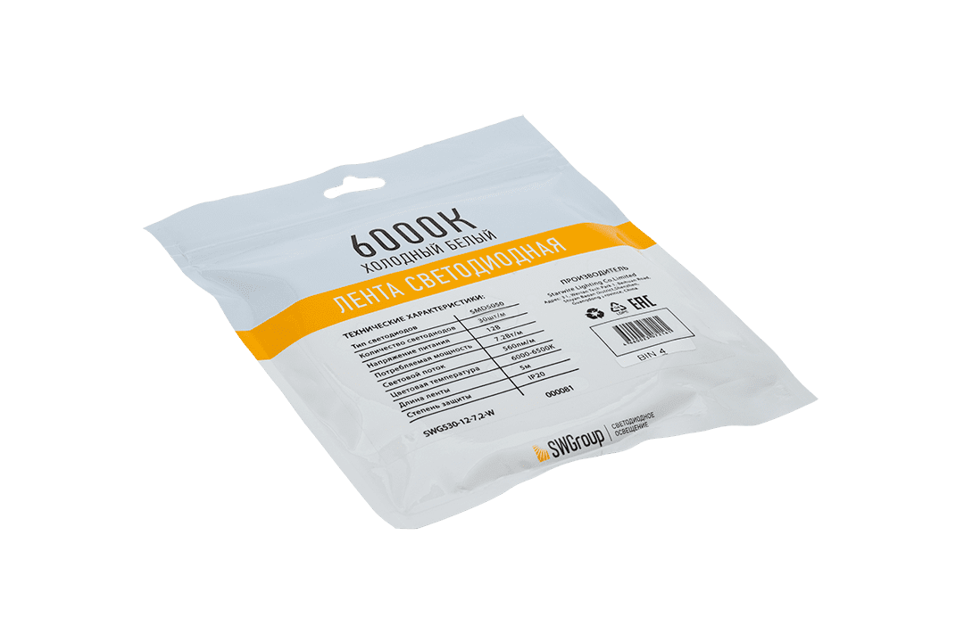 Светодиодная лента SWG SWG530-12-7.2-W-M 009261
