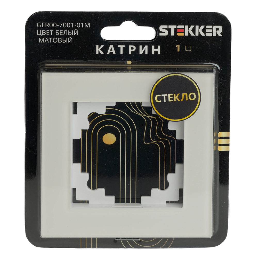 Рамка одноместная Stekker GFR00-7001-01M Катрин 49594