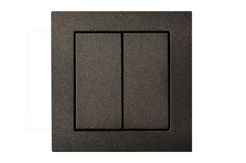 Выключатель двухклавишный Liregus Epsilon 28-103