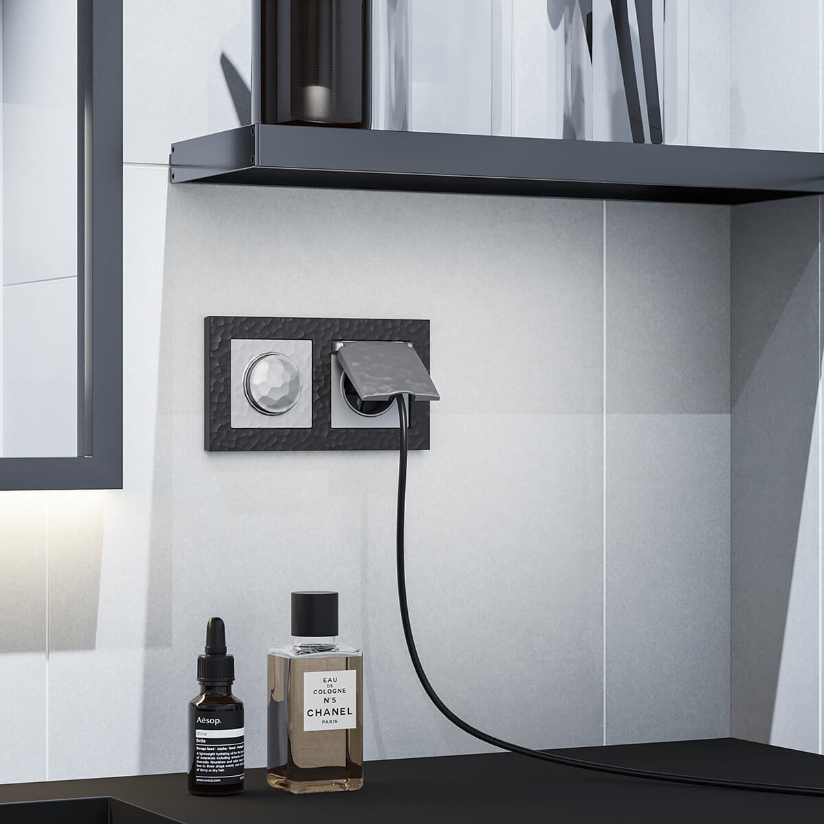 Рамка Werkel Hammer черный 4690389163401