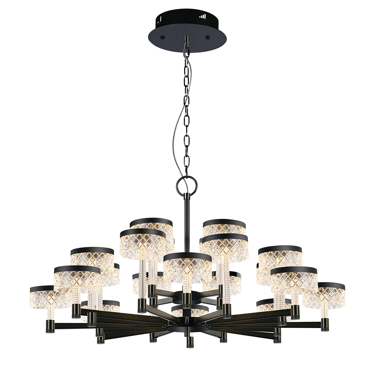 Подвесная люстра Delight Collection MD21020075 MD21020075-20A matt black