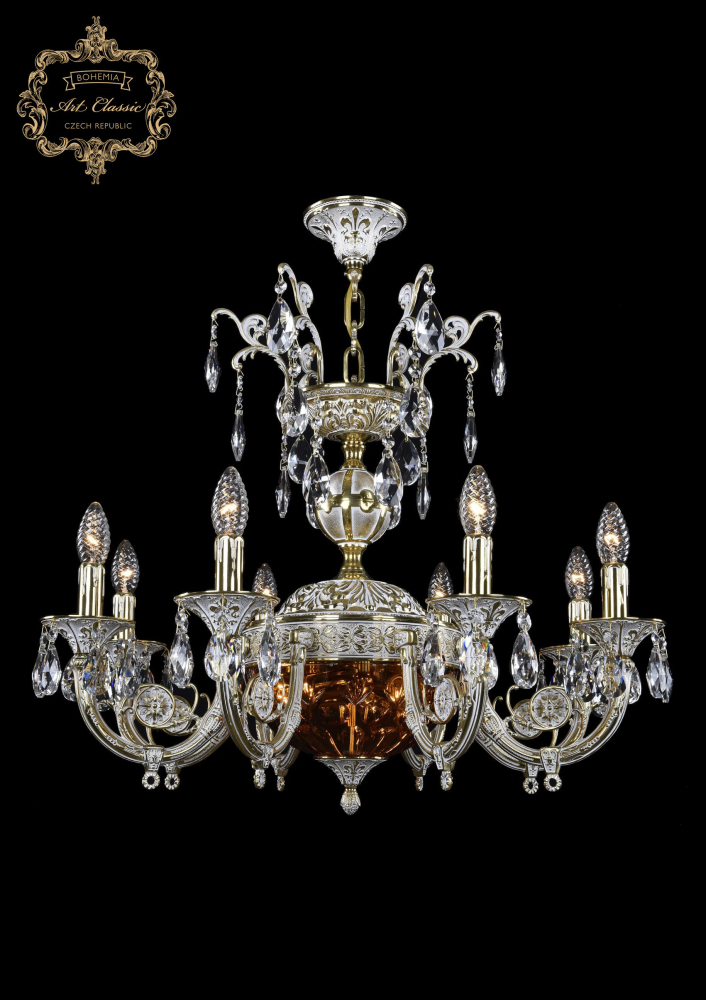 Подвесная люстра Art Classic 31.22.8.KR175SP.250IT.GW.Sp.Amber.1E