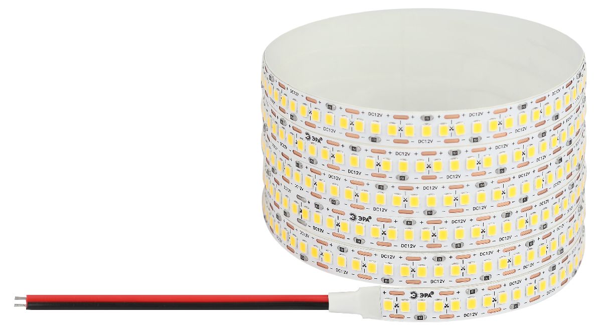 Светодиодная лента Эра 12В 2835 19,2Вт/м 6500K 5м IP20 LS2835-19,2-240-12-6500K-IP20-1 year-5m Б0059908