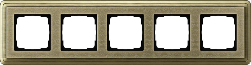 Рамка 5-постовая Gira ClassiX Art бронза 0215661