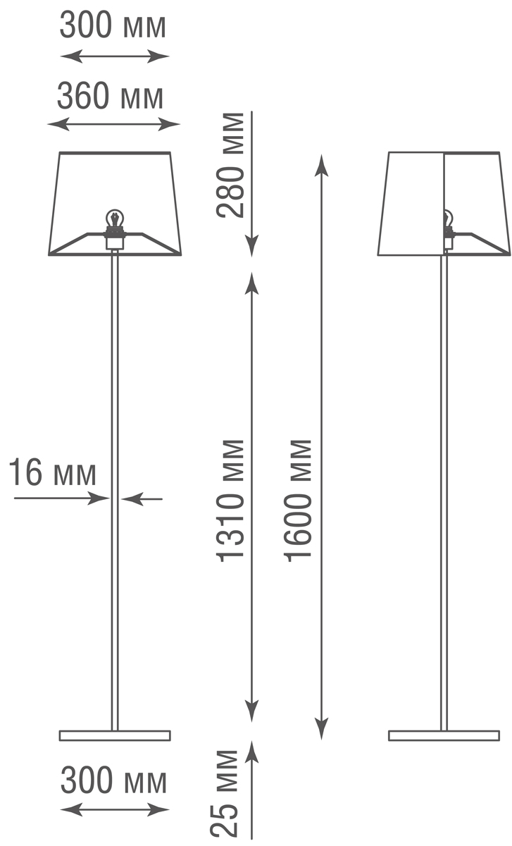 Торшер Donolux Prague T111048.1B SABL