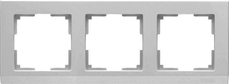 Рамка Werkel Stark на 3 поста серебряный WL04-Frame-03 4690389063701