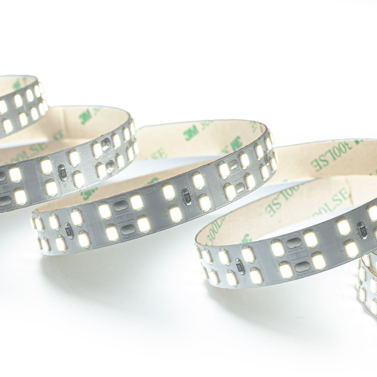 Светодиодная лента LEDS POWER двухрядная 2835 240/м (22Вт/м) 24В холодная, серия ПРО200 009063