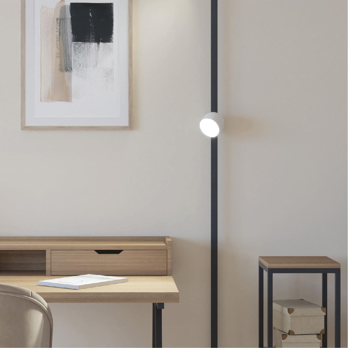 Трековый однофазный светильник Denkirs Belty Spot DK5543-WH+BK