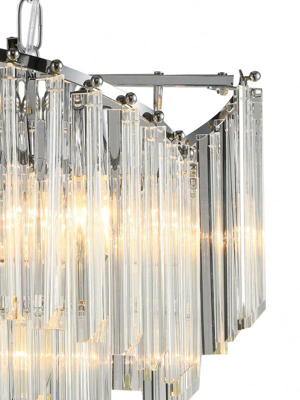 Подвесная люстра Natali Kovaltseva MAJESTIC 81433/6C CHROME
