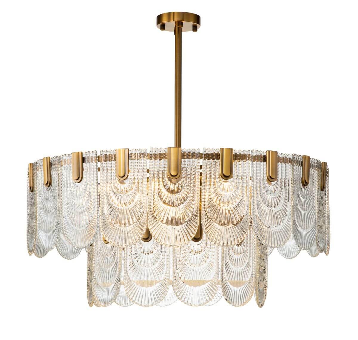 Люстра на штанге Indigo Salice 12022/A/9R Brass V000024