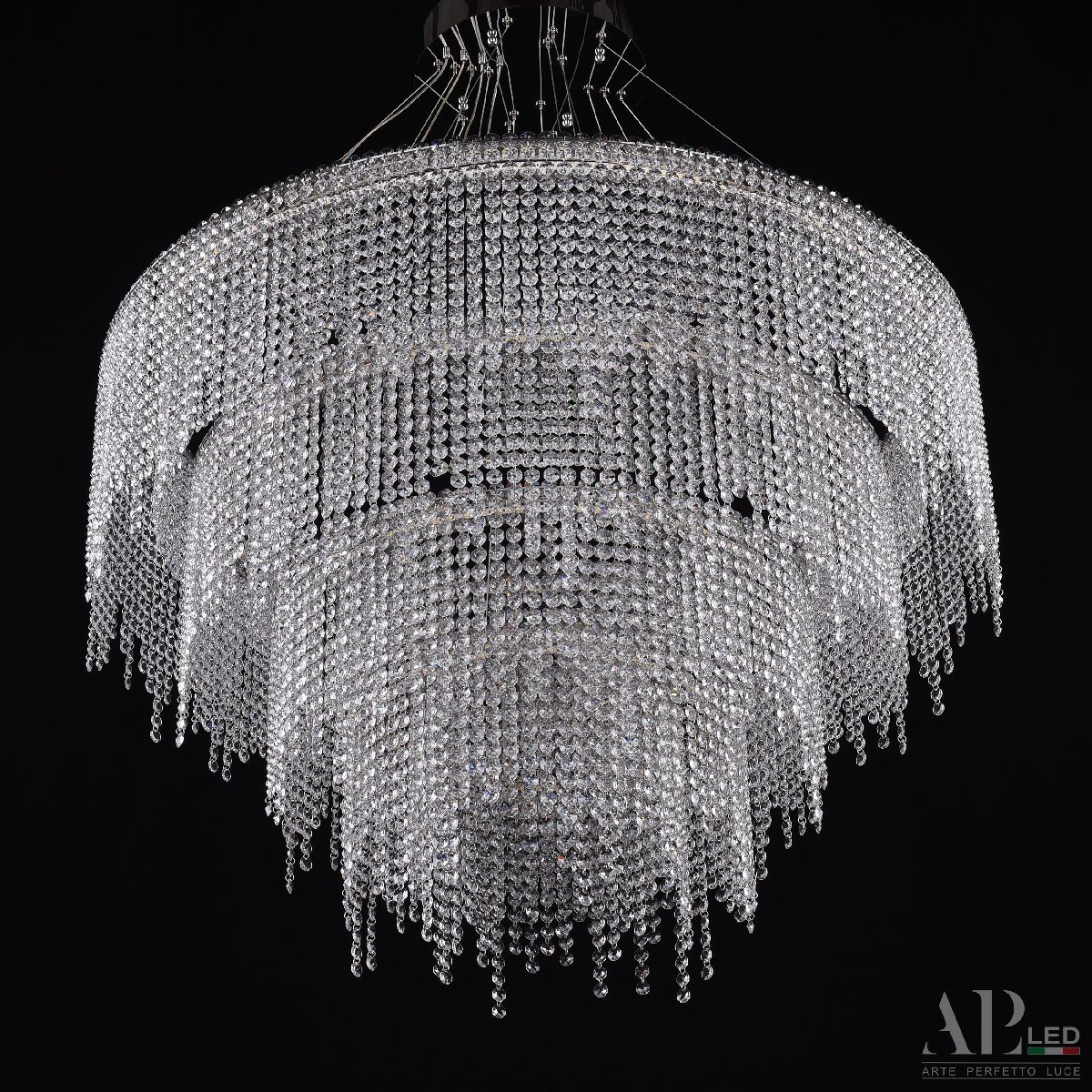 Каскадная люстра Arte Perfetto Luce Sicilia SH02.93.4D.B.Ni.4000