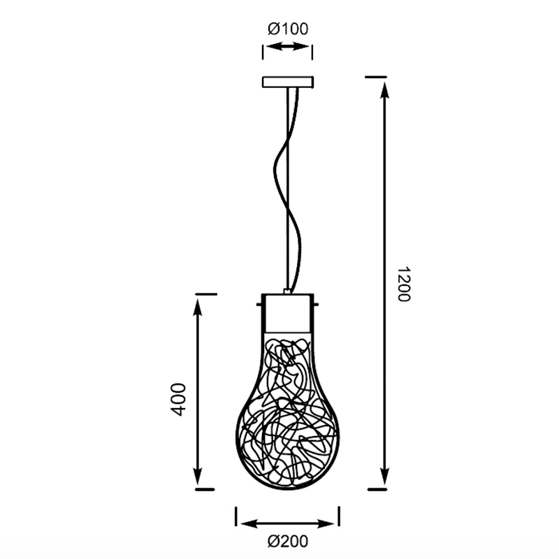 Подвесной светильник Zumaline CIRO MD1458-1L