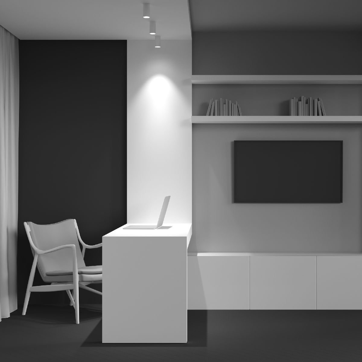 Потолочный светильник Maytoni FOCUS S C052CL-01W