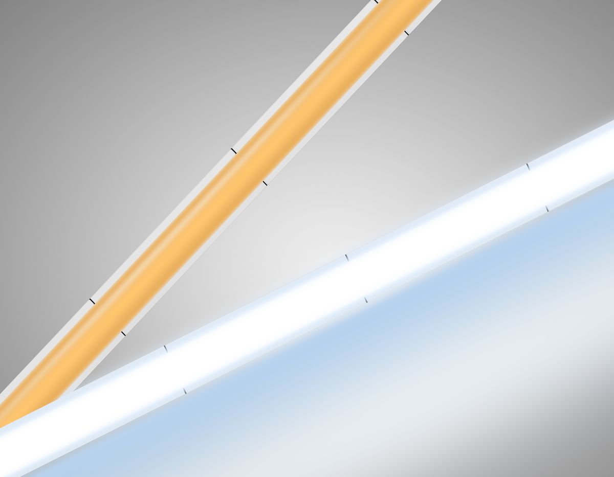 Светодиодная лента Ambrella Light Illumination COB 400Led/10W m/ 24V IP20 6500K/ 5m*5mm*2.1mm (2 конт.) GS4613