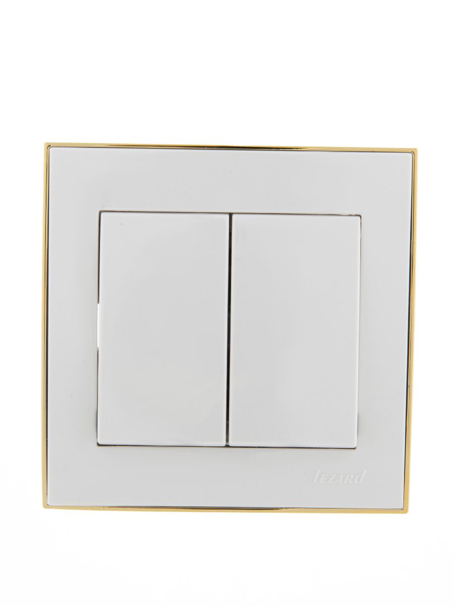Выключатель двойной Lezard Rain 703-0226-101