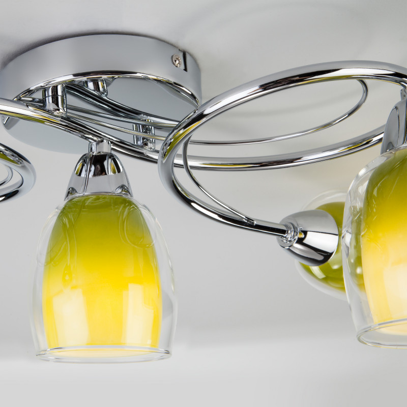 Накладная люстра Eurosvet 30153/5 зеленый