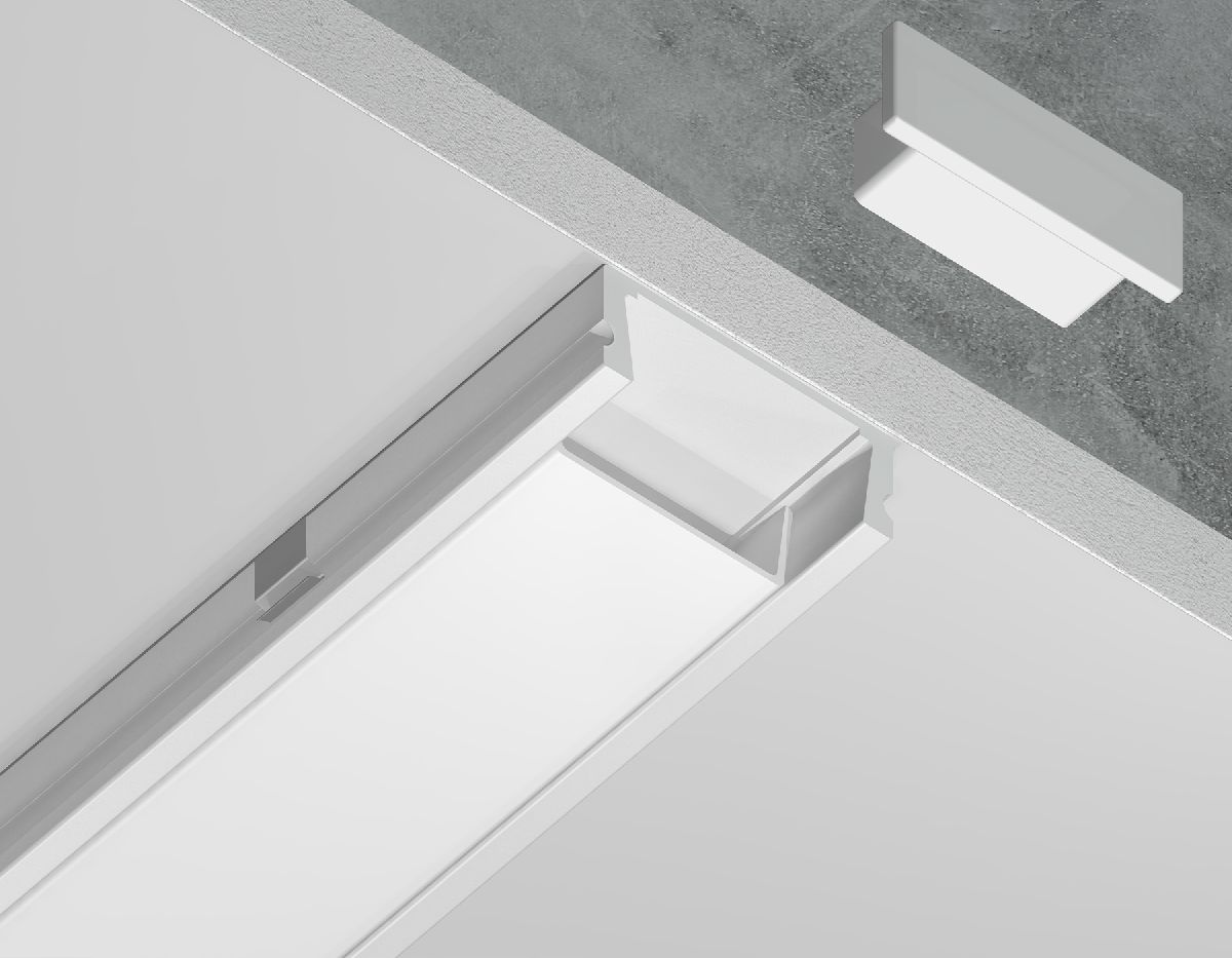 Алюминиевый накладной профиль Ambrella Light Alum Profile GP1700WH