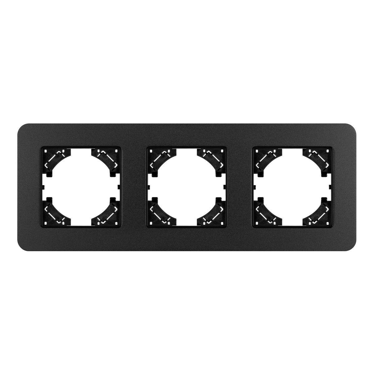 Рамка на 3 поста алюминиевая Arlight FRM-AKIRY-SFAL-3-BK 049741