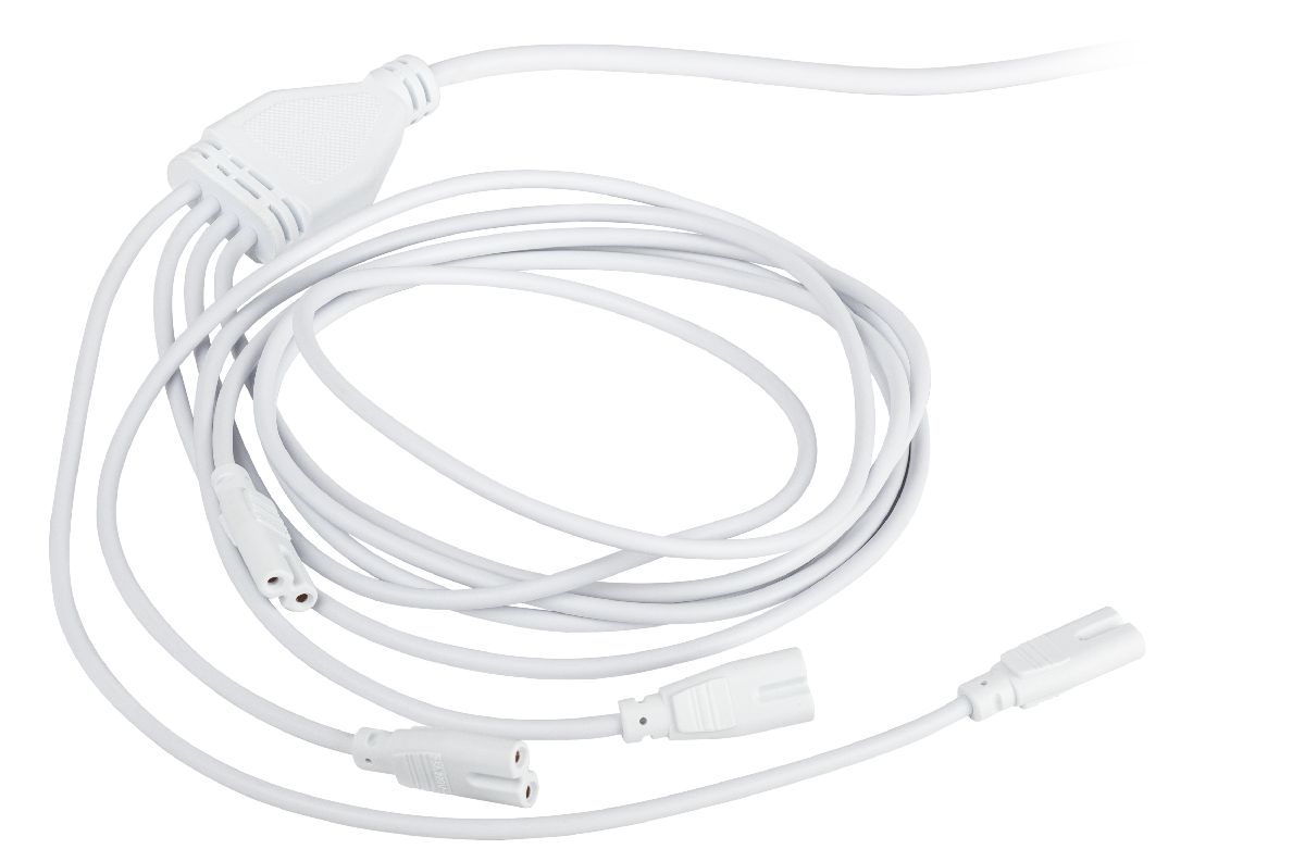 Разветвитель сетевой для линейных светильников Эра Разветвитель 4х IEC C7 2 м Б0061036