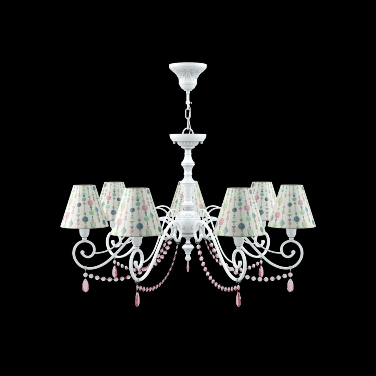 Подвесная люстра Lamp4you Classic E3-07-WM-LMP-O-17-CRL-E3-07-PK-UP