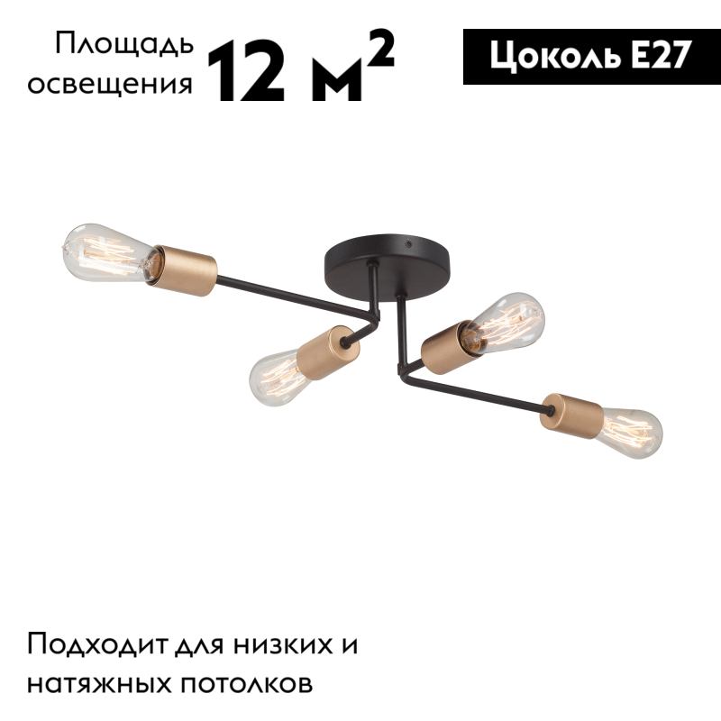 Потолочная люстра Vitaluce V3005-1/4PL