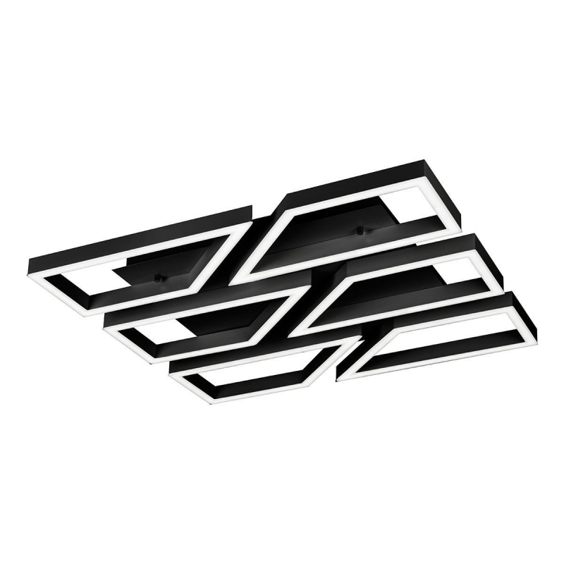 Потолочная светодиодная люстра с пультом iLedex Stellar 8302-800X800-X-T BK