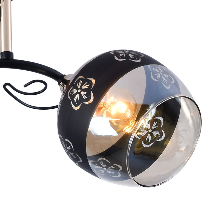 Люстра на штанге Reluce 01254-0.3-02 BK+FGD