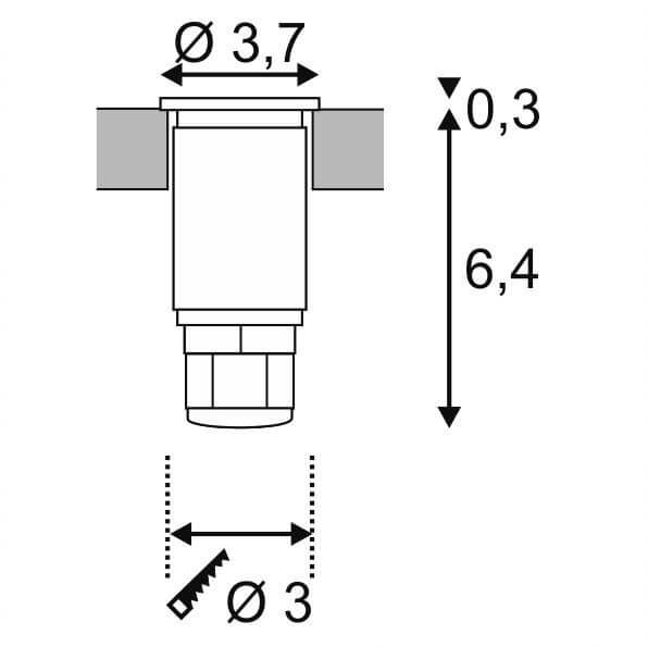 Ландшафтный светодиодный светильник SLV Dasar Led 229381