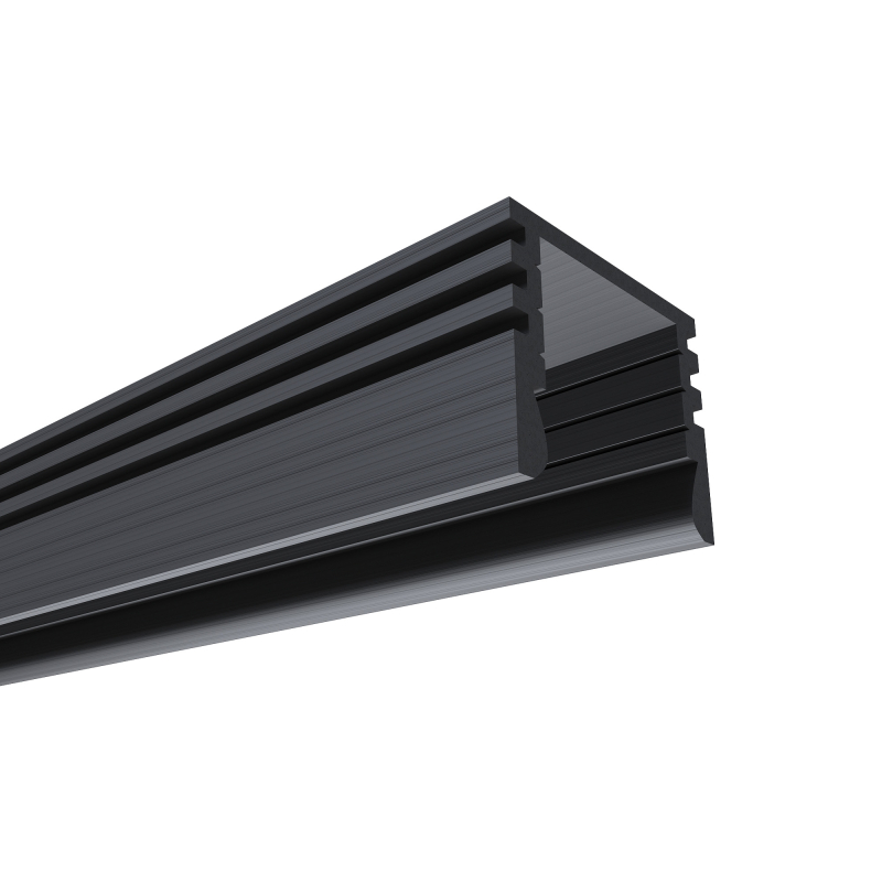 Профиль П-образный накладной Apeyron ширина ленты до 10мм 08-09-01Ч