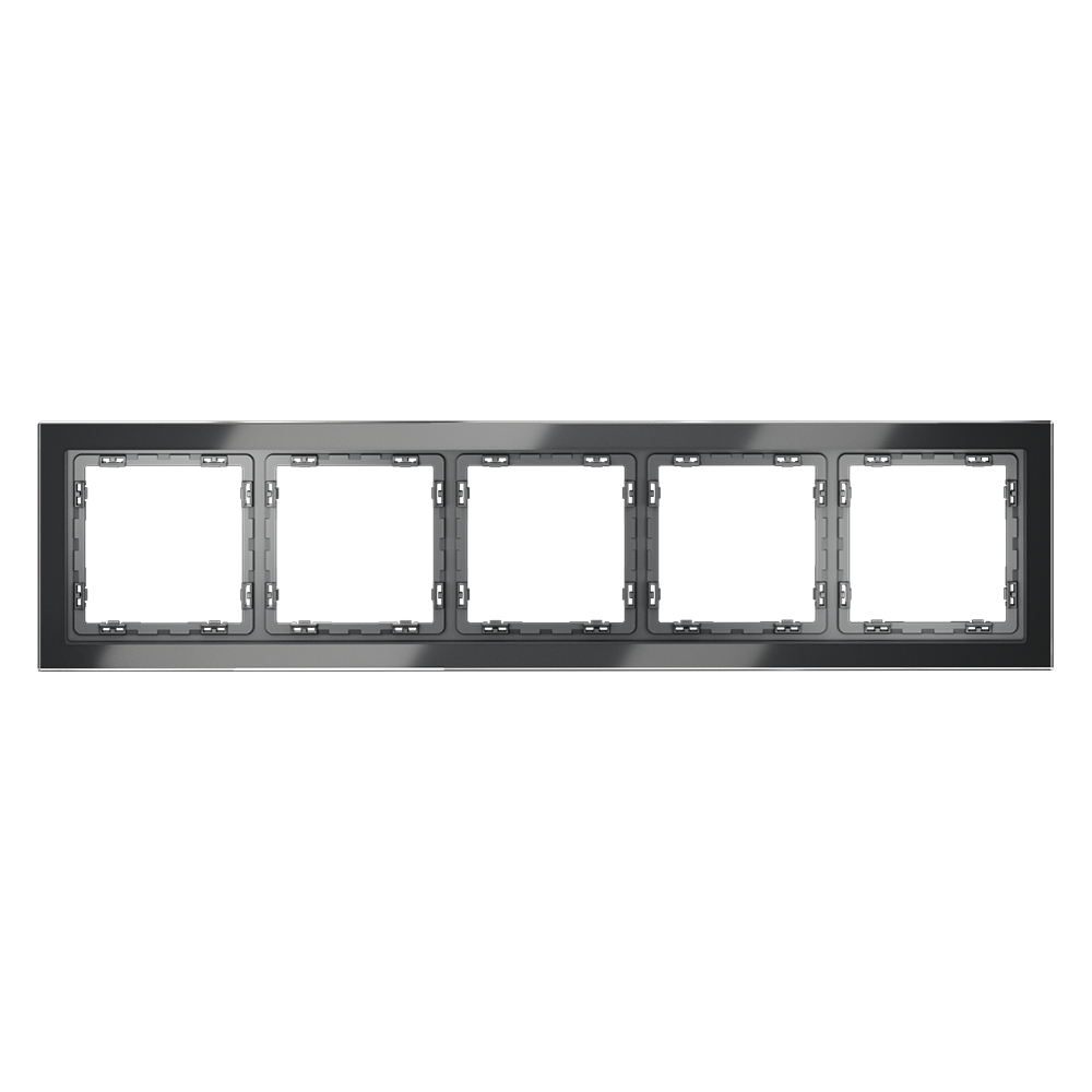 Рамка на 5 постов Voltum S70 VLS110507 (графит, стекло)