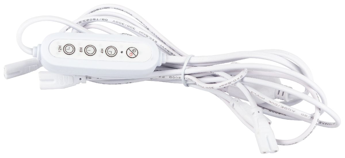 Разветвитель сетевой для линейных светильников Эра 5х IEC C7 2pin+timer (4/8/12 H) 2 м Б0066923