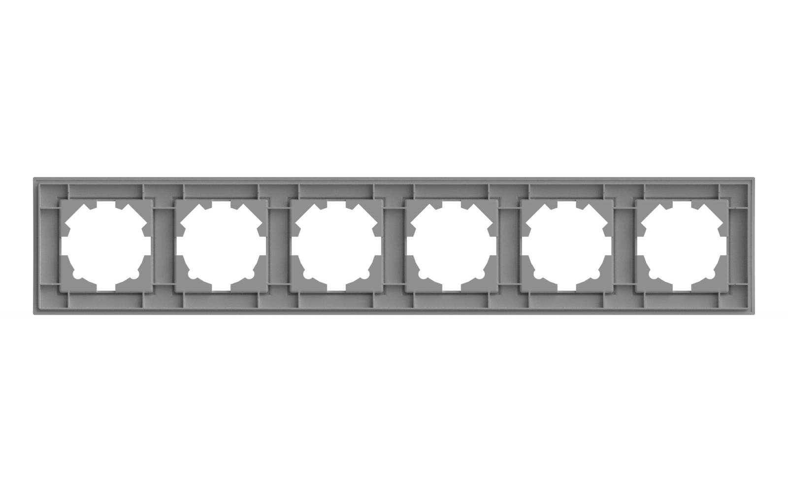 Рамка шестиместная ELBI Zena 500-015600-252