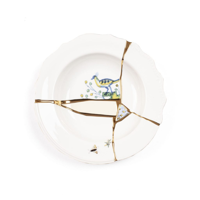 Тарелка глубокая Seletti Kintsugi 09621