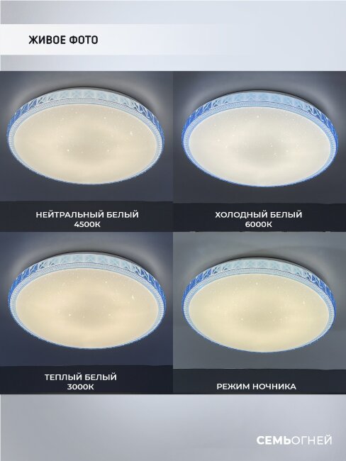 Потолочный светильник Seven Fires Эйри 48013.35.30.77BL