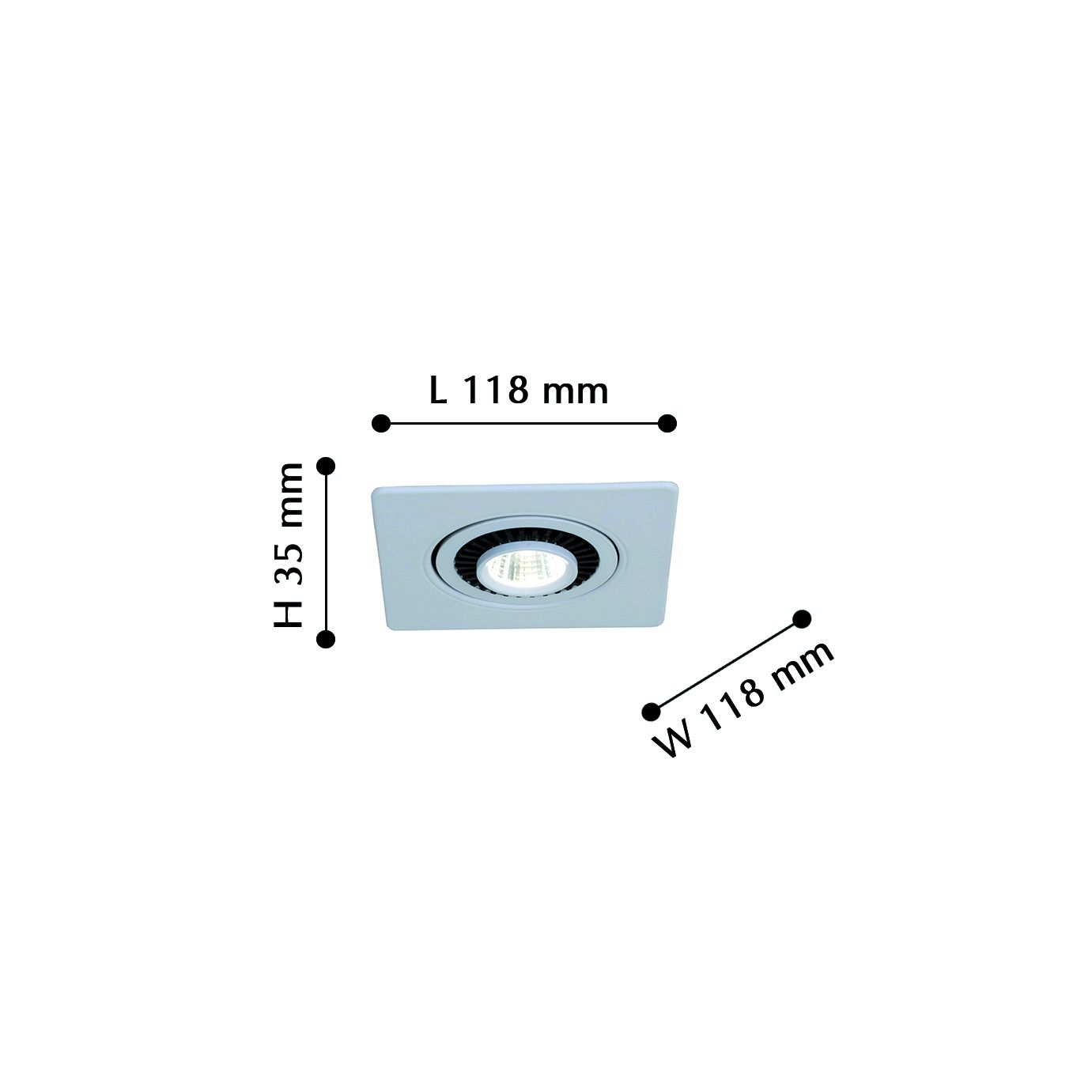 Встраиваемый светодиодный светильник Favourite Cardine 2417-1U в Москве