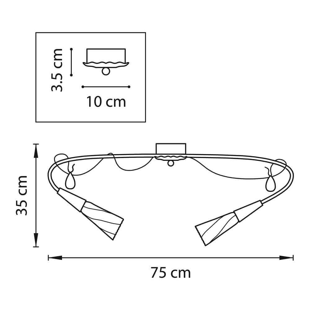 Потолочная люстра Osgona Aereo 711061
