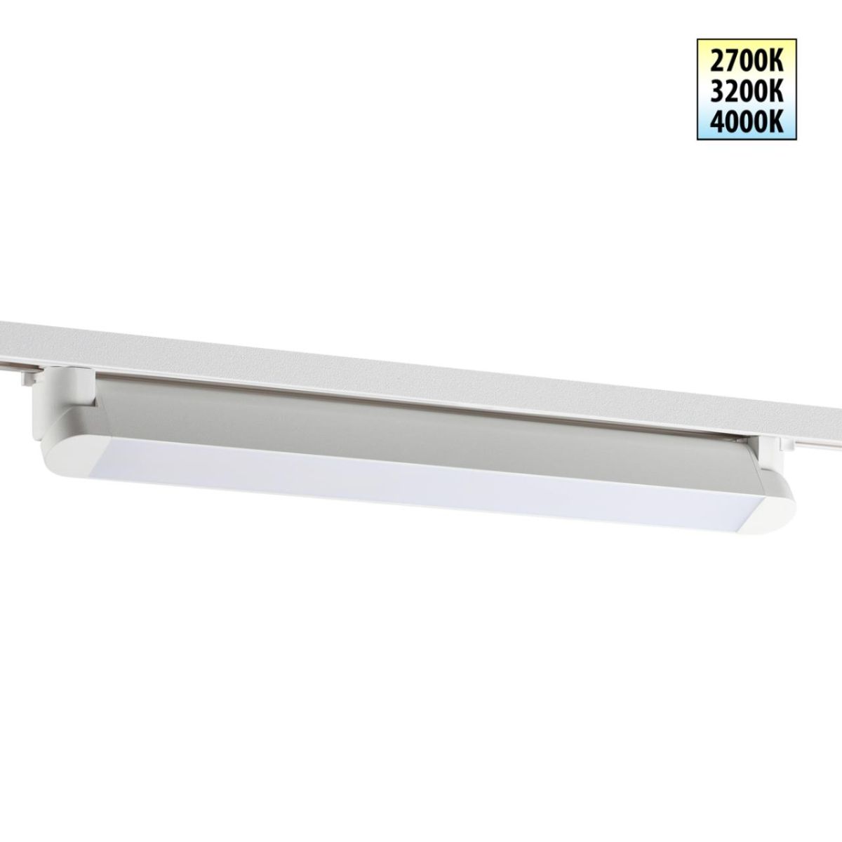 Трековый однофазный двухжильный светильник с переключателем цветовой температуры Novotech Port Iter 359794