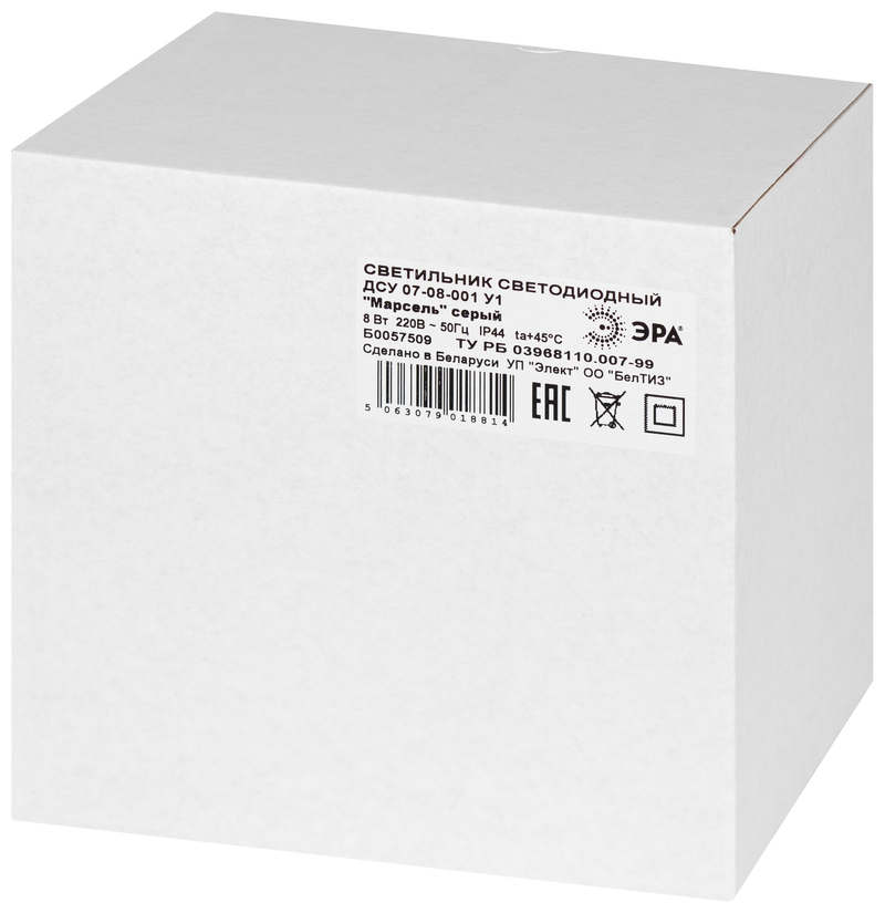 Уличный подвесной светильник Эра ДСУ 07-8-001 У1 «Марсель» серый Б0057509