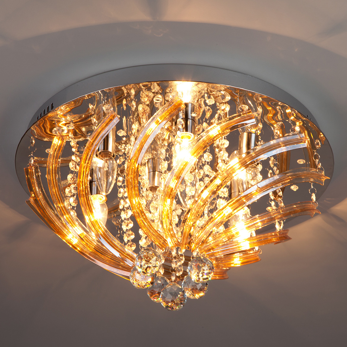 Потолочная люстра Eurosvet Dallas 80116/8 хром/белый