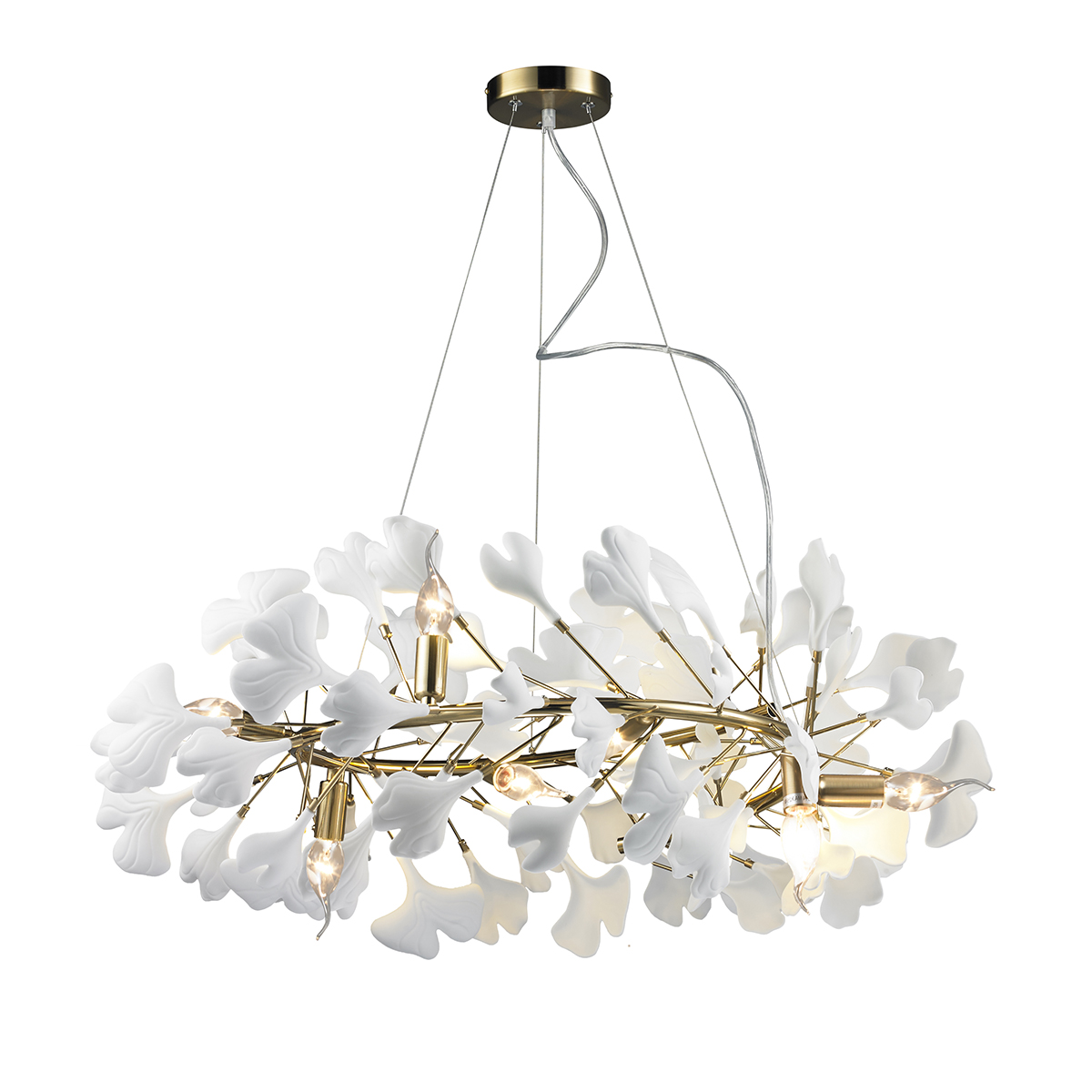 Подвесная люстра Delight Collection 10881P/R800 gold/white